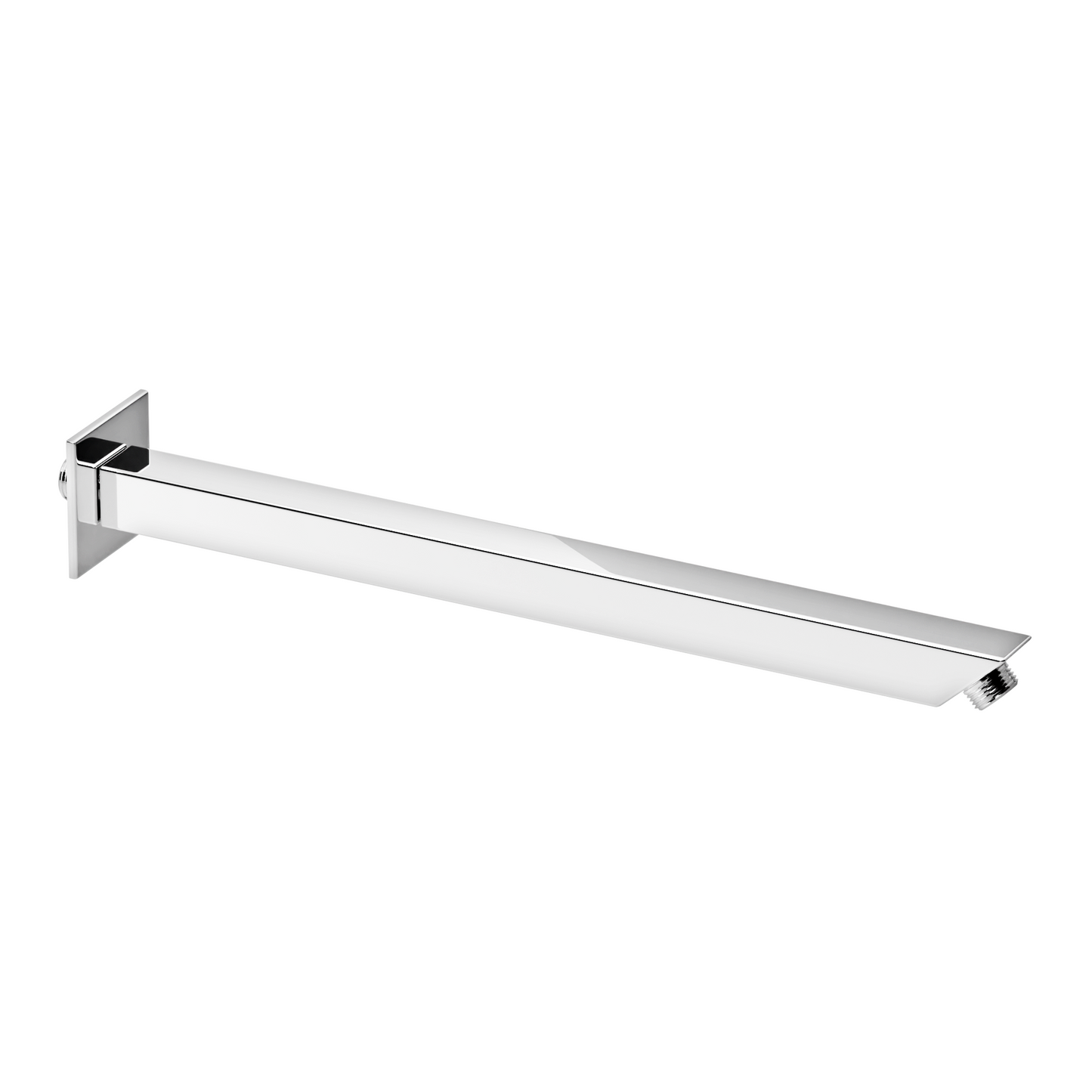 Pixaflo Stainless Steel Shower Arm with Wall Flange | Square | 15 Inches K-TYPE