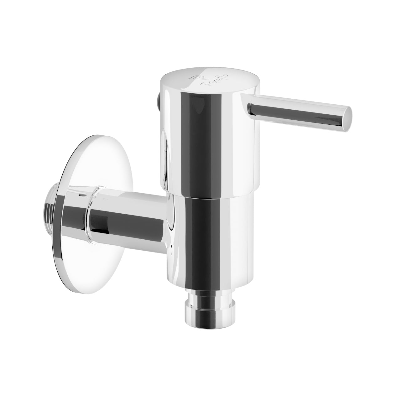 Pixaflo Florent Brass Washing Machine Tap with Wall Flange | Chrome Finish