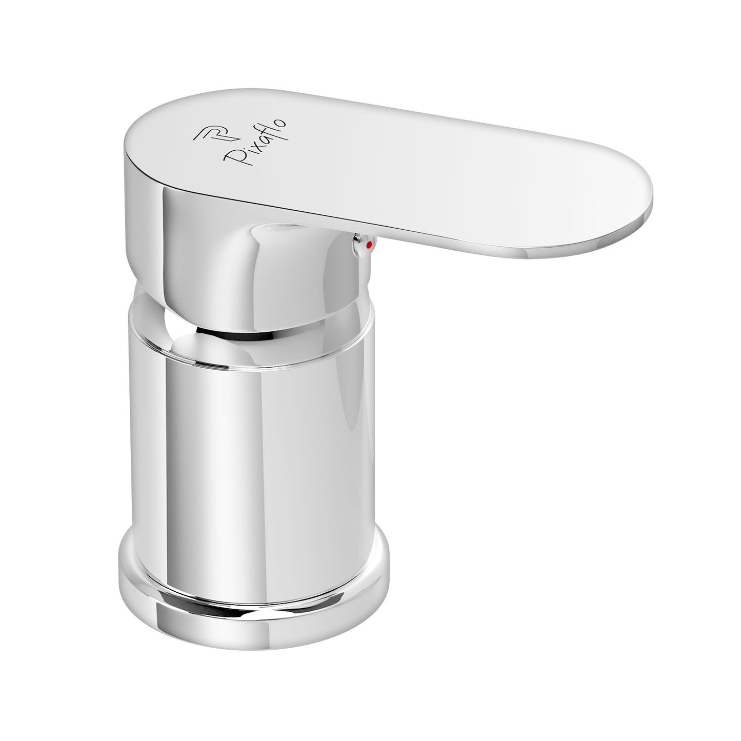 Pixaflo Koroit Brass Single Lever Salon Mixer with Brass Connection Leg | Chrome Finish | Deck Mounted
