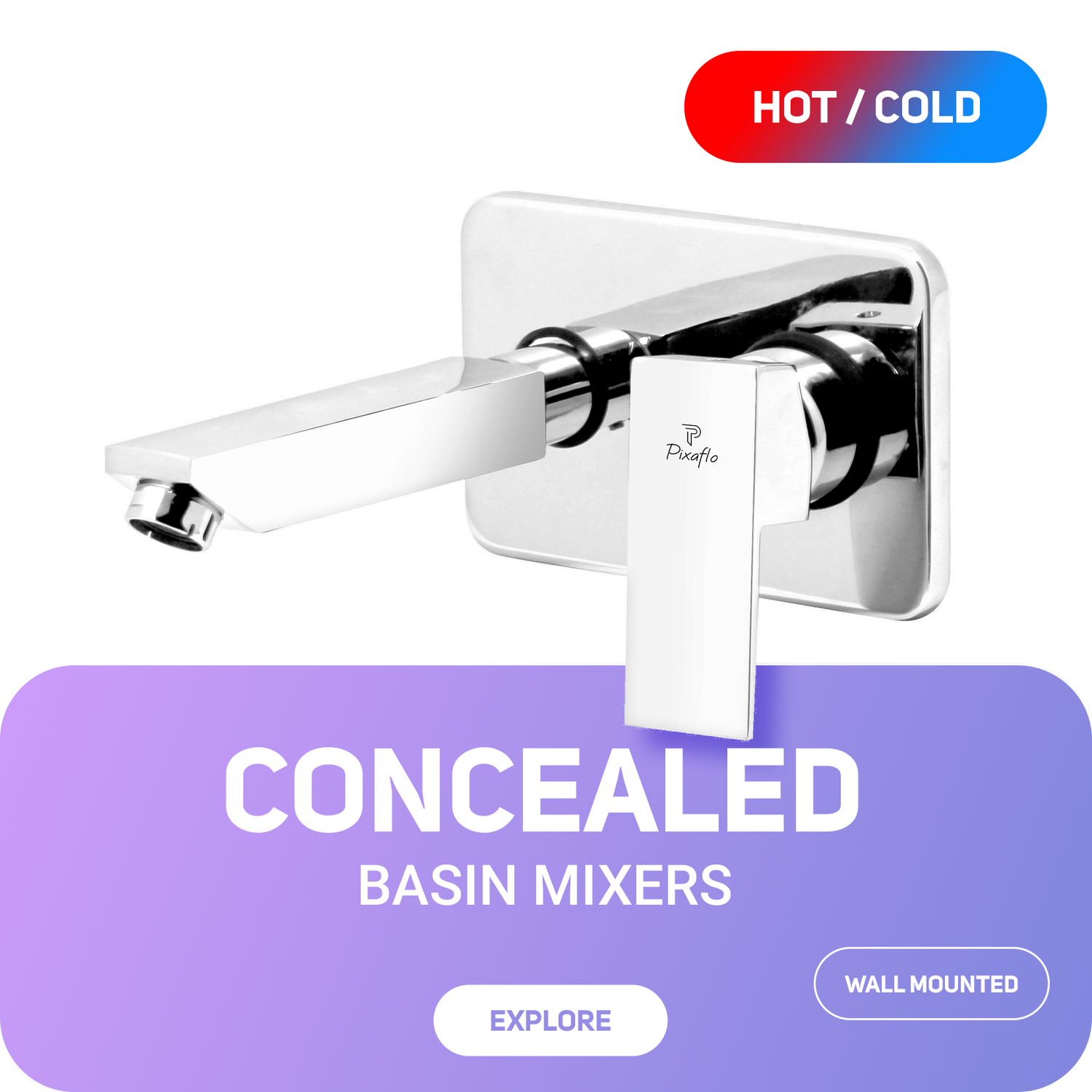 Concealed Single Lever Basin Mixers