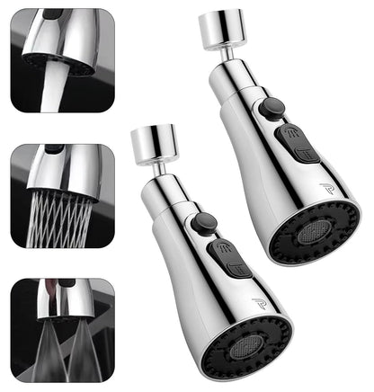 Pixaflo Tap Extender for Kitchen Sink | Flexible Faucet with Tap Extension for Convenient Use Upgrade Your Kitchen Sink with Flexible Tap for Easy Access | Faucet Splash Head | Combo Pack of 2