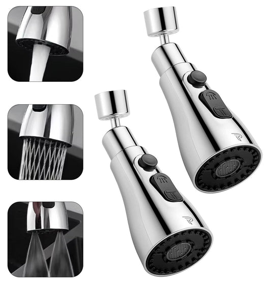 Pixaflo Tap Extender for Kitchen Sink | Flexible Faucet with Tap Extension for Convenient Use Upgrade Your Kitchen Sink with Flexible Tap for Easy Access | Faucet Splash Head | Combo Pack of 2