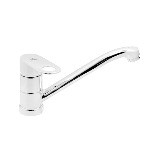 Pixaflo Admix Brass Single Lever Sink Mixer Table Mounted with Swivel Spout and 18 inches Long Braided Hoses | Chrome Finish