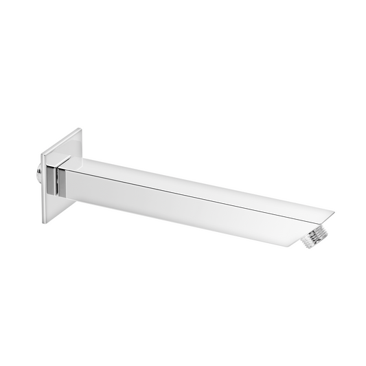 Pixaflo Stainless Steel Shower Arm with Wall Flange | Square | 9 Inches K-TYPE
