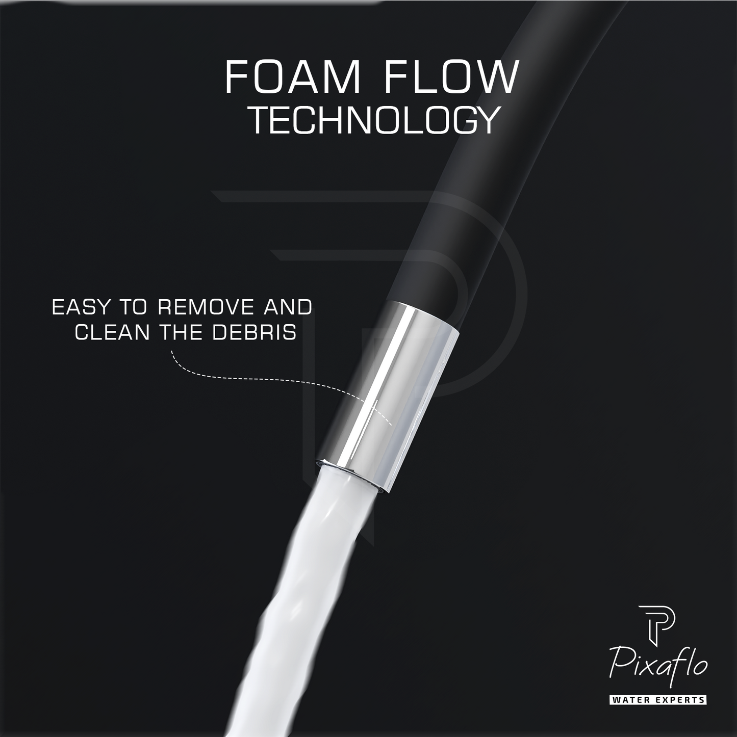 Pixaflo Cassia Brass Swan Neck Tap | with Black Foam Flow 360-degree Swivel Flexible Silicone Swivel Spout for Kitchen Sink and Wash Basin