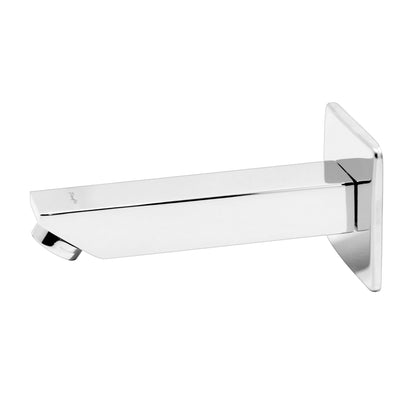 Pixaflo Crux Brass Bath Tub Spout with Wall Flange | High Flow | Chrome