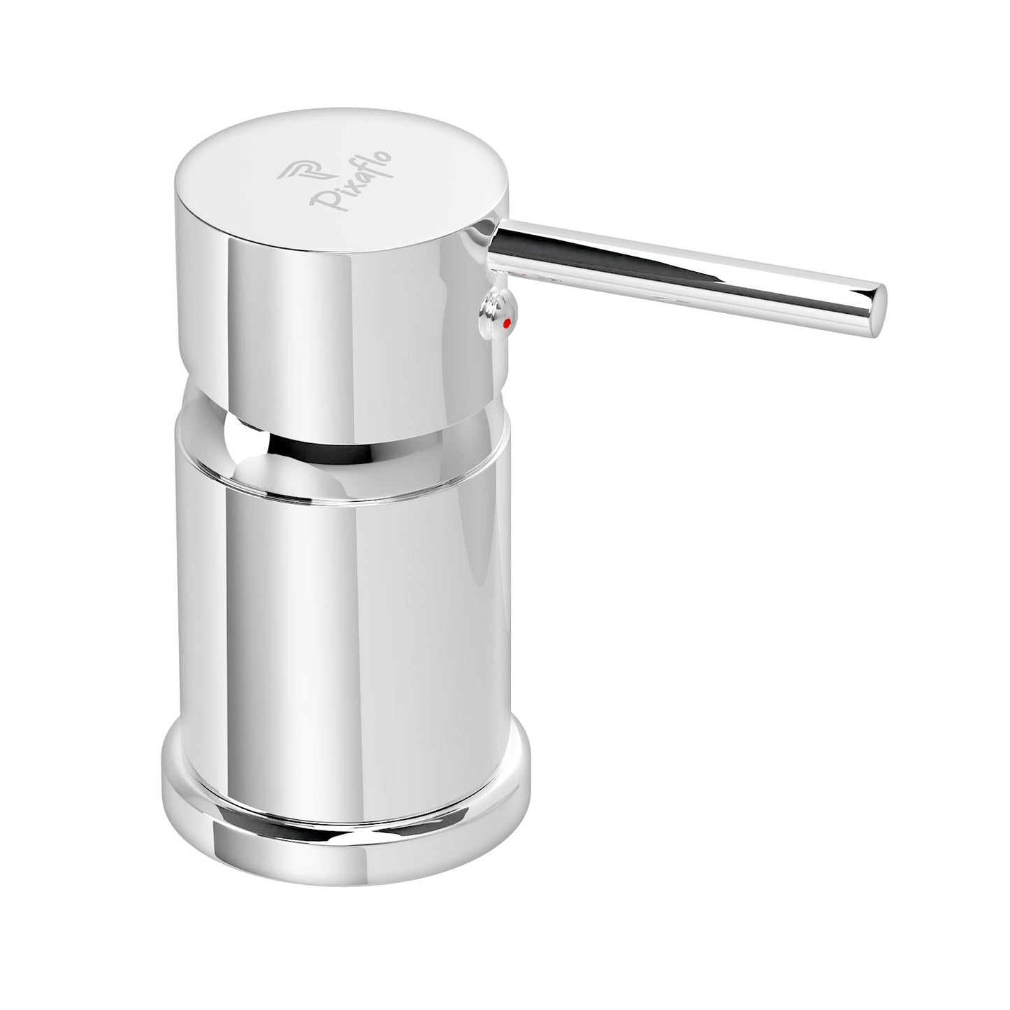 Pixaflo Florent Brass Single Lever Salon Mixer with Brass Connection Leg | Chrome Finish | Deck Mounted
