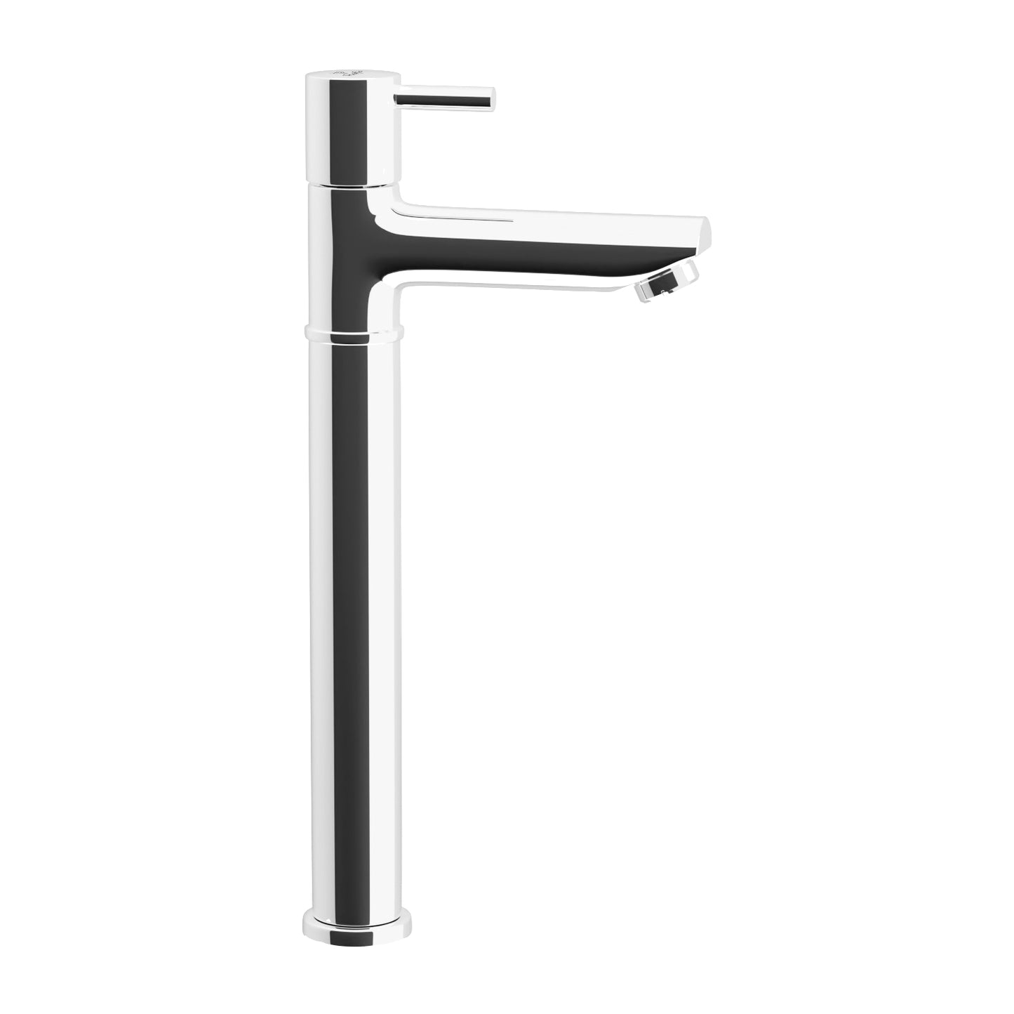 Pixaflo Florent Brass Extended Tall Body Pillar Cock 12 inch Tap for Wash Basin | Deck Mounted | Cold Water Tap (Not Hot & Cold Mixer) | Counter Top/Table Top Faucet | Foam Flow | Chrome Finish