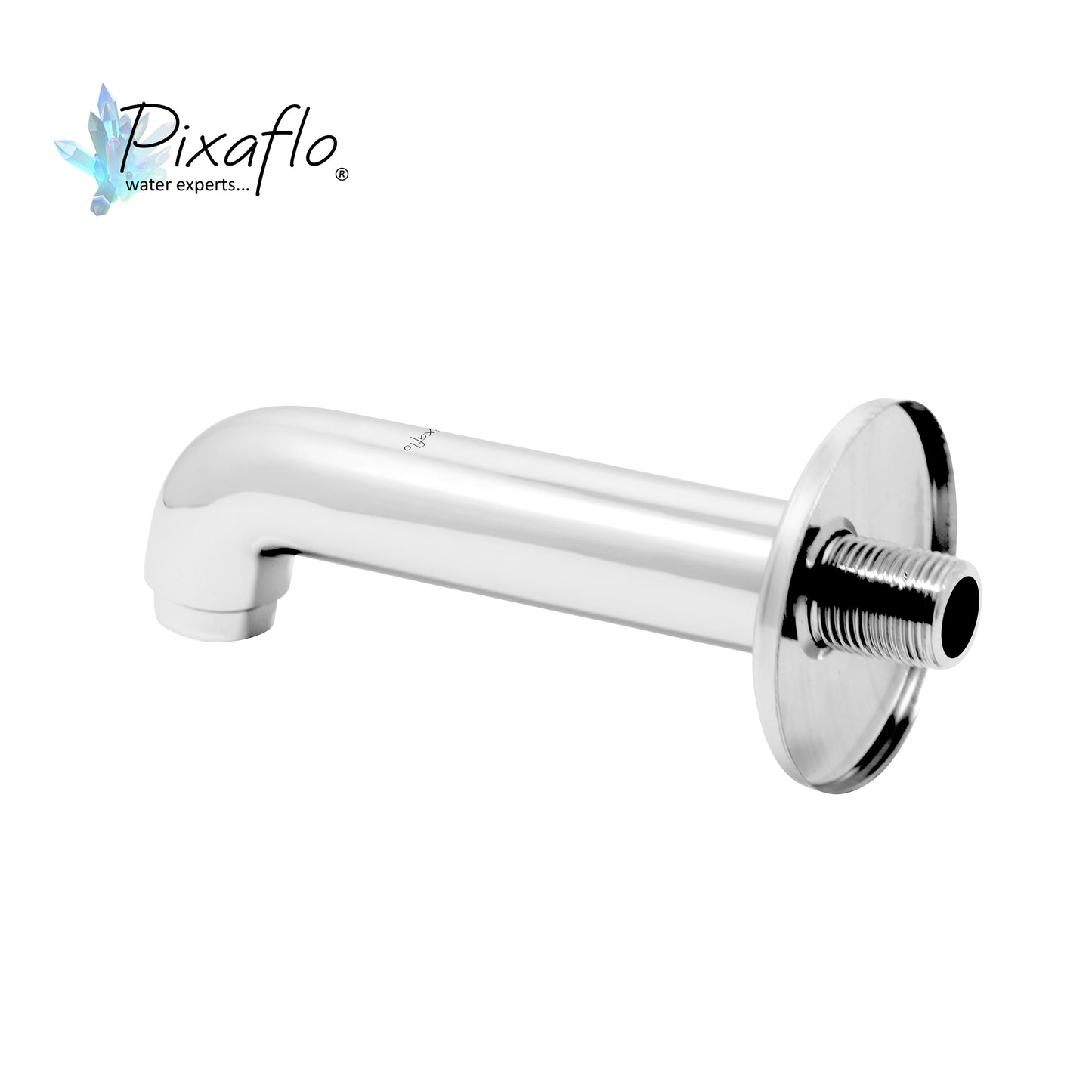Pixaflo Florent Brass Bath Tub Spout with Wall Flange | High Flow | Chrome