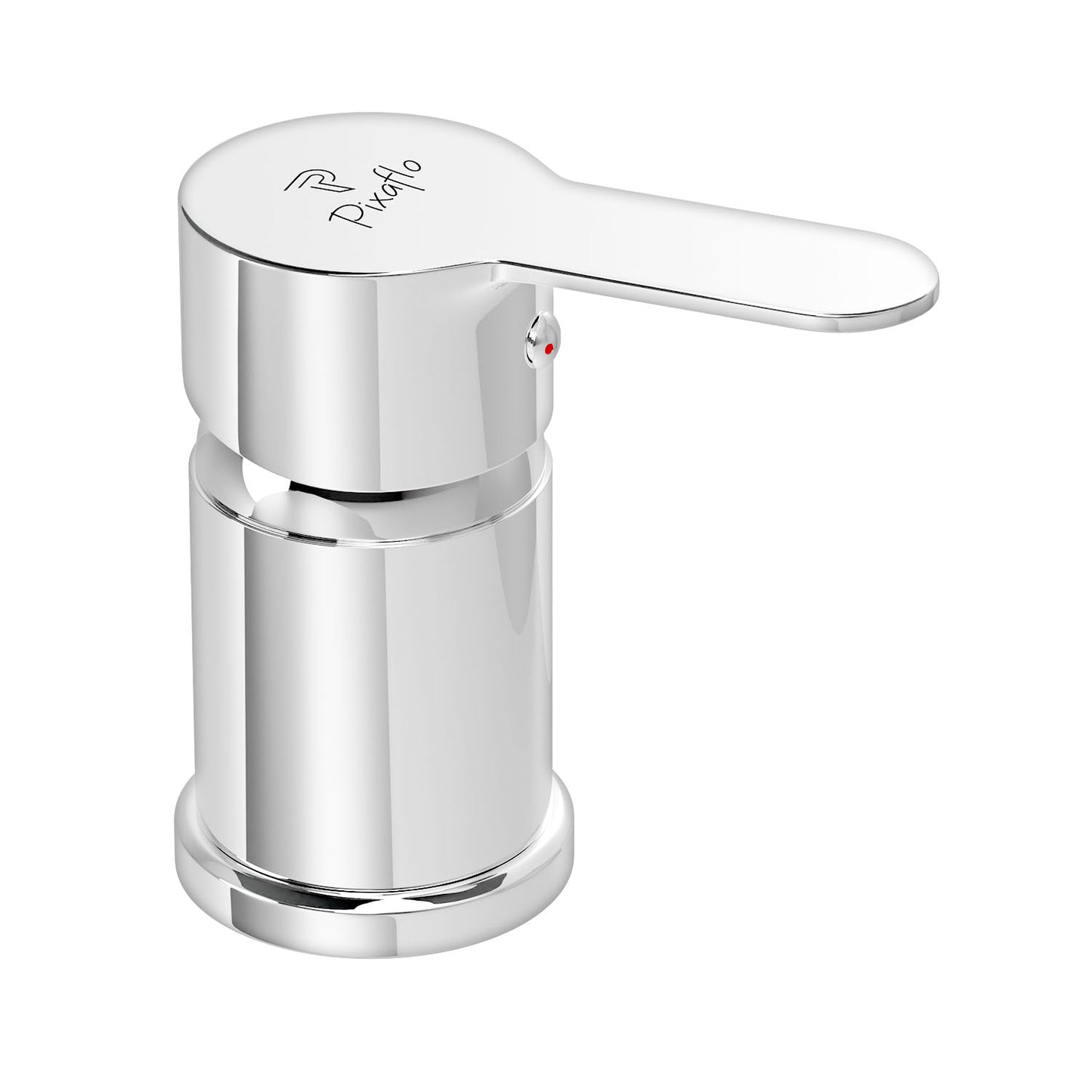 Pixaflo Fission Brass Single Lever Salon Mixer with Brass Connection Leg | Chrome Finish | Deck Mounted