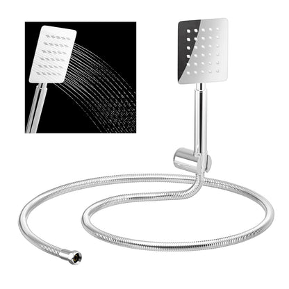 Pixaflo CRX304 Stainless Steel Hand Shower With 1.5 Meter Shower Hose Pipe & Wall Hook