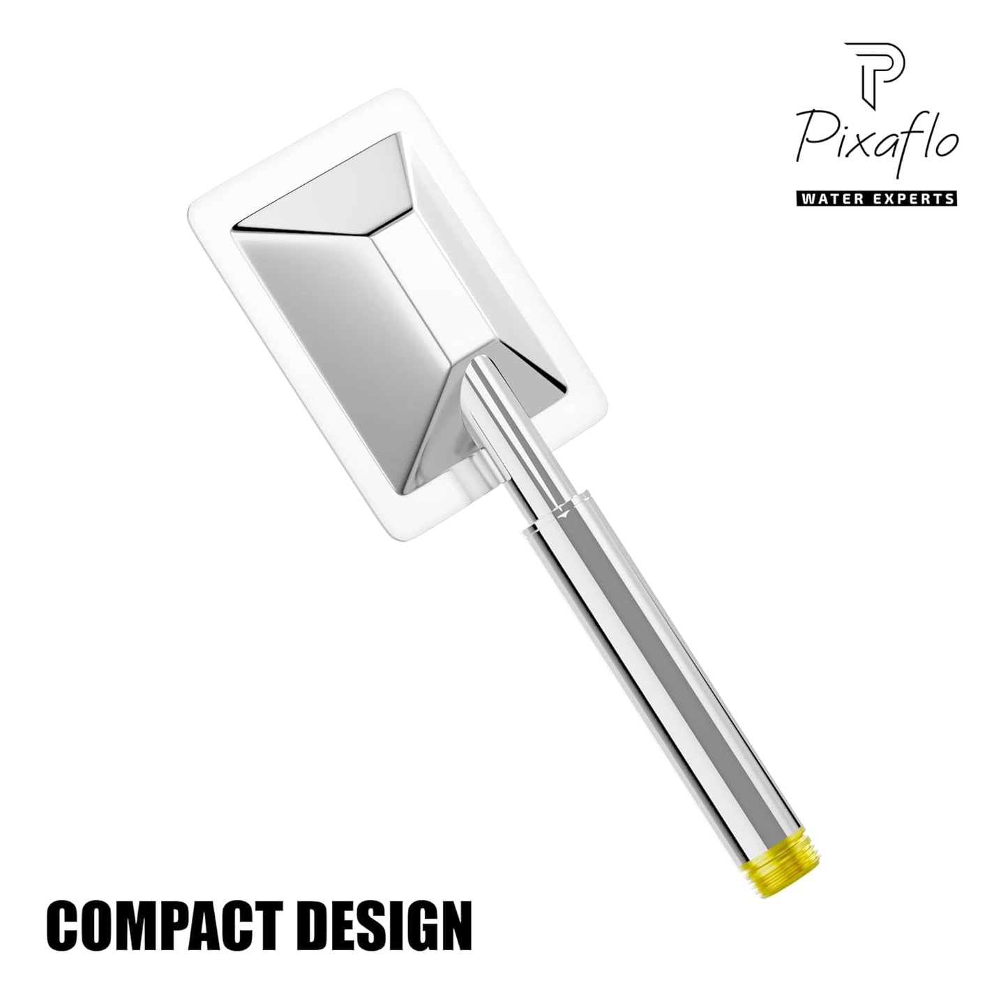 Pixaflo CRX304 Stainless Steel Hand Shower With 1.5 Meter Shower Hose Pipe & Wall Hook