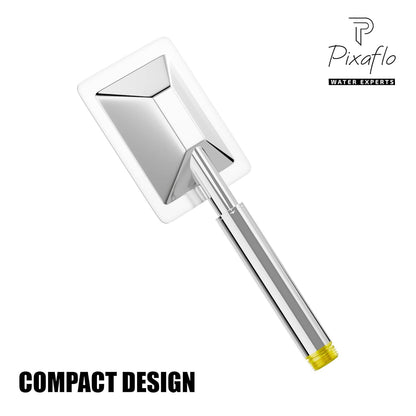 Pixaflo CRX304 Stainless Steel Hand Shower With 1.5 Meter Shower Hose Pipe & Wall Hook
