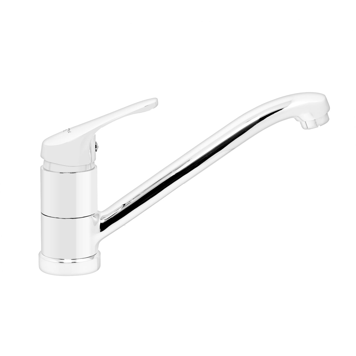 Pixaflo Infix Brass Single Lever Sink Mixer Table Mounted with Swivel Spout and 18 inches Long Braided Hoses | Chrome Finish