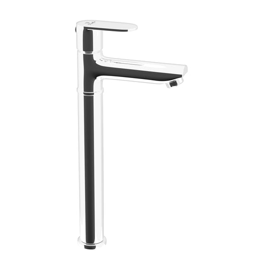 Pixaflo Koroit Brass Extended Tall Body Pillar Cock 12 inch Tap for Wash Basin | Deck Mounted | Cold Water Tap (Not Hot & Cold Mixer) | Counter Top/Table Top Faucet | Foam Flow | Chrome Finish