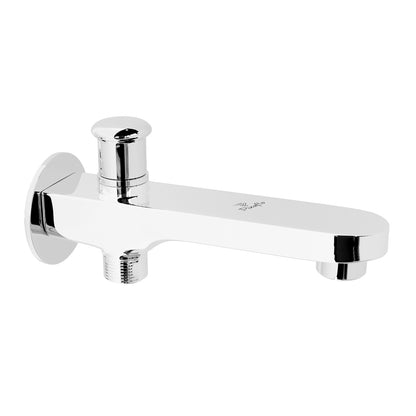 Pixaflo Admix Brass Bath Tub Diverter Spout with Wall Flange | Tip-Ton | Chrome Finish