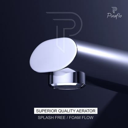 Pixaflo Polar Brass Bath Tub Spout with Wall Flange | High Flow | Chrome