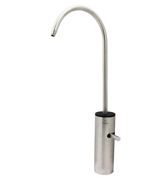 Pixaflo Stainless Steel RO Water Filter Tap | 360° Rotatable Kitchen Sink Faucet | 100% Lead-Free Drinking Water Faucet | 304 Grade Stainless Steel | Brushed Nickel Finish