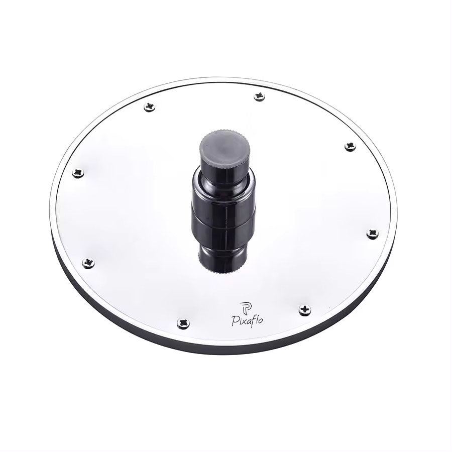 Pixaflo Stainless Steel Heavy Duty Maze Round Overhead Shower | 6 Inches | Rain Shower Head for Bathroom Without Arm | Chrome Finish