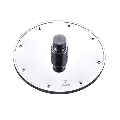 Pixaflo Stainless Steel Heavy Duty Maze Round Overhead Shower | 6 Inches | Rain Shower Head for Bathroom Without Arm | Chrome Finish