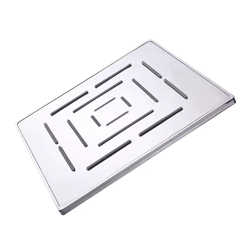 Pixaflo Stainless Steel Heavy Duty Maze Square Overhead Shower | 6x6 Inches | Rain Shower Head for Bathroom Without Arm | Chrome Finish