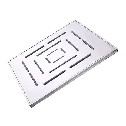 Pixaflo Stainless Steel Heavy Duty Maze Square Overhead Shower | 6x6 Inches | Rain Shower Head for Bathroom Without Arm | Chrome Finish