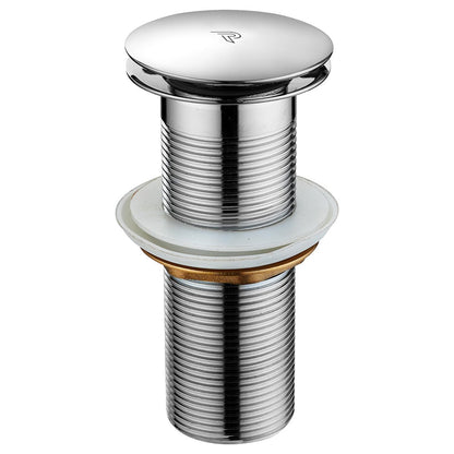 Pixaflo 5-Inches Stainless Steel Pop-Up Waste Coupling for Wash Basin & Sink | Full Threaded G1¼” | Durable Anti-Rust Bathroom Drain Plug | Universal Fit for Vanity & Countertop | Chrome Finish